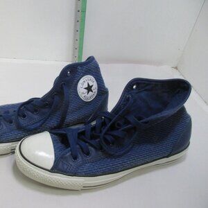 Converse Chuck Taylor All Star High Top Sneakers Men’s 10 – Navy Blue Textured